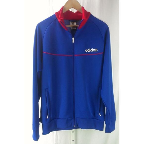 FRANCE ADIDAS TRACK TOP SOCCER JACKET WORLD CUP COOL MESH FRANCE BACK MEN'S M - Picture 2 of 3